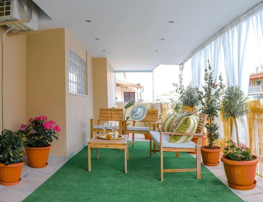Flowery Penthouse In City Centre Of Thessaloníki Ngoại thất bức ảnh
